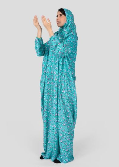 صورة شرشف صلاة نسائي مع طرحة